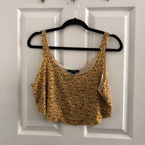 YELLOW FLORAL TANKTOP